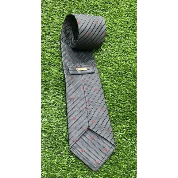 Brioni Striped Tie Silver Hand Made 100% Silk Tie Italy Mens Luxury 3.5 X 58 - Picture 5 of 14